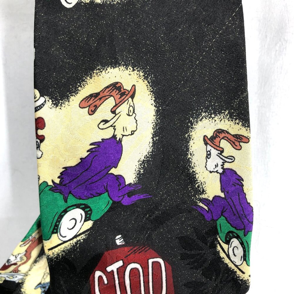 vintage ARIES mode fashion Dr. Seuss Green Eggs & Ham sam I am neck Tie necktie